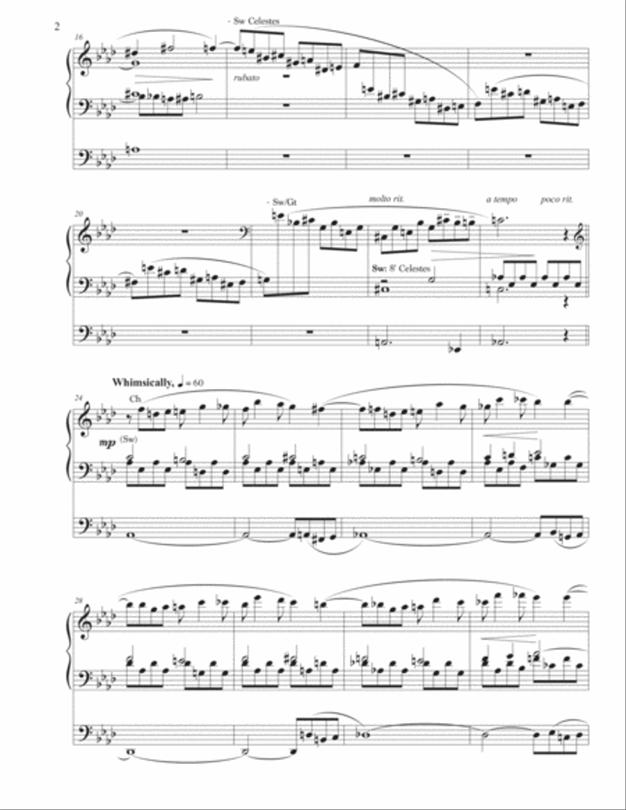 Prelude and Fugue in A-flat Major Organ Solo scores gallery preview page 4