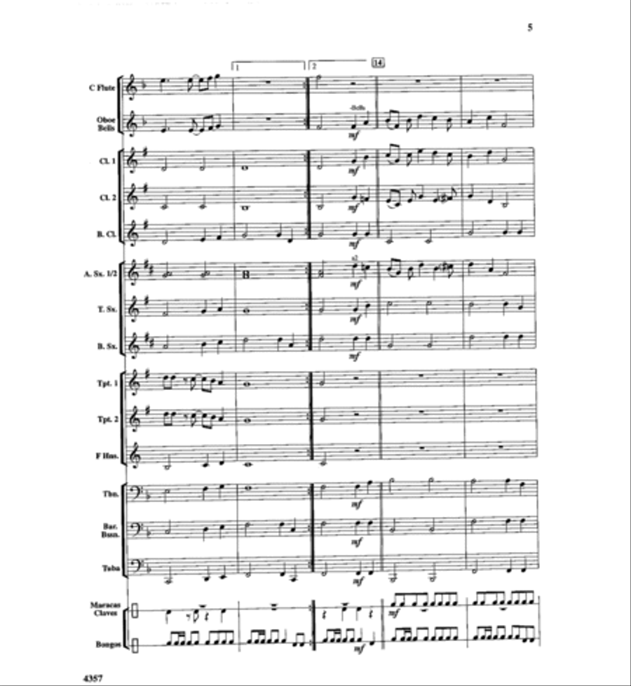 Calypso Bay Concert Band scores gallery preview page 4