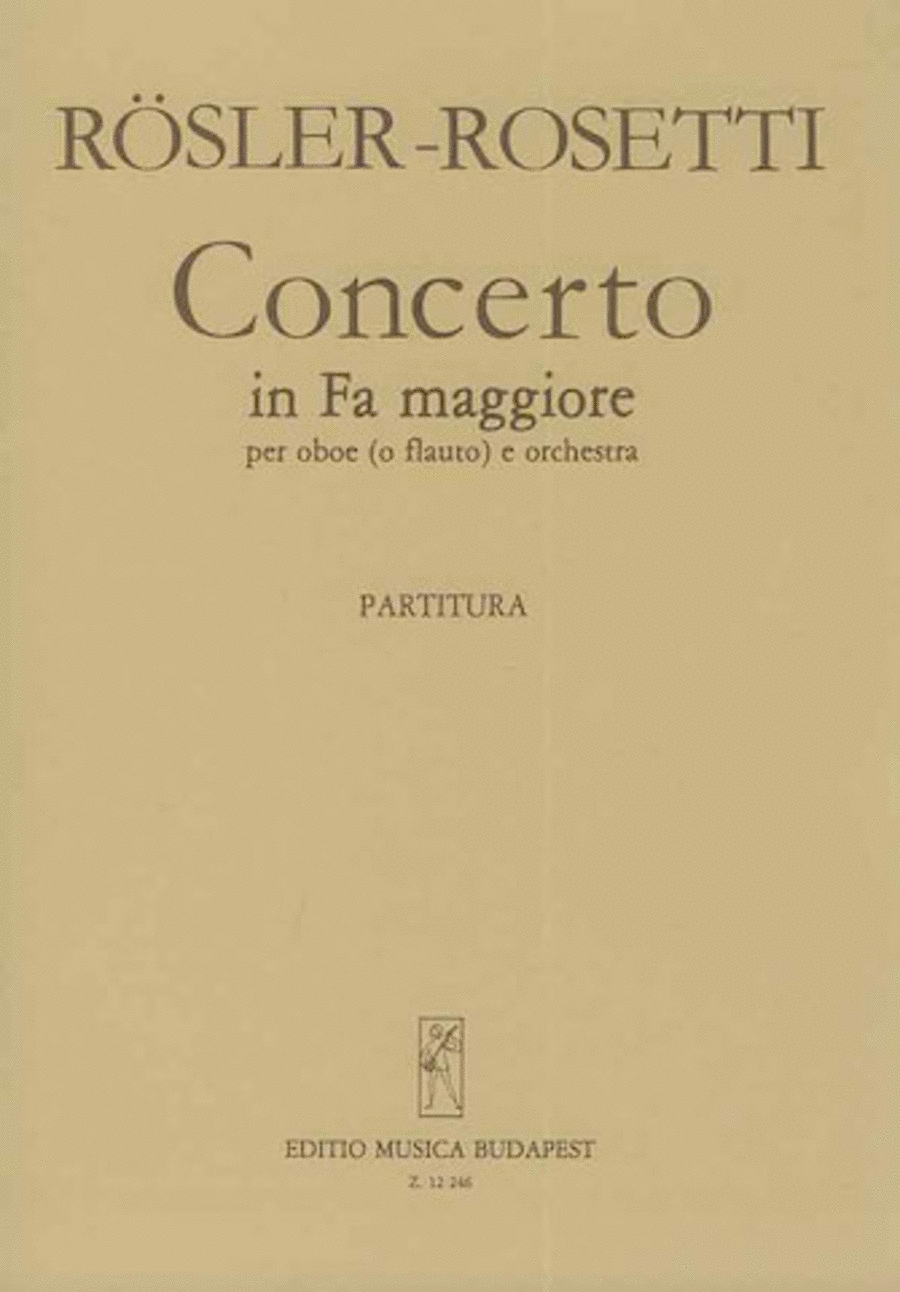 Concerto In Fa Maggiore