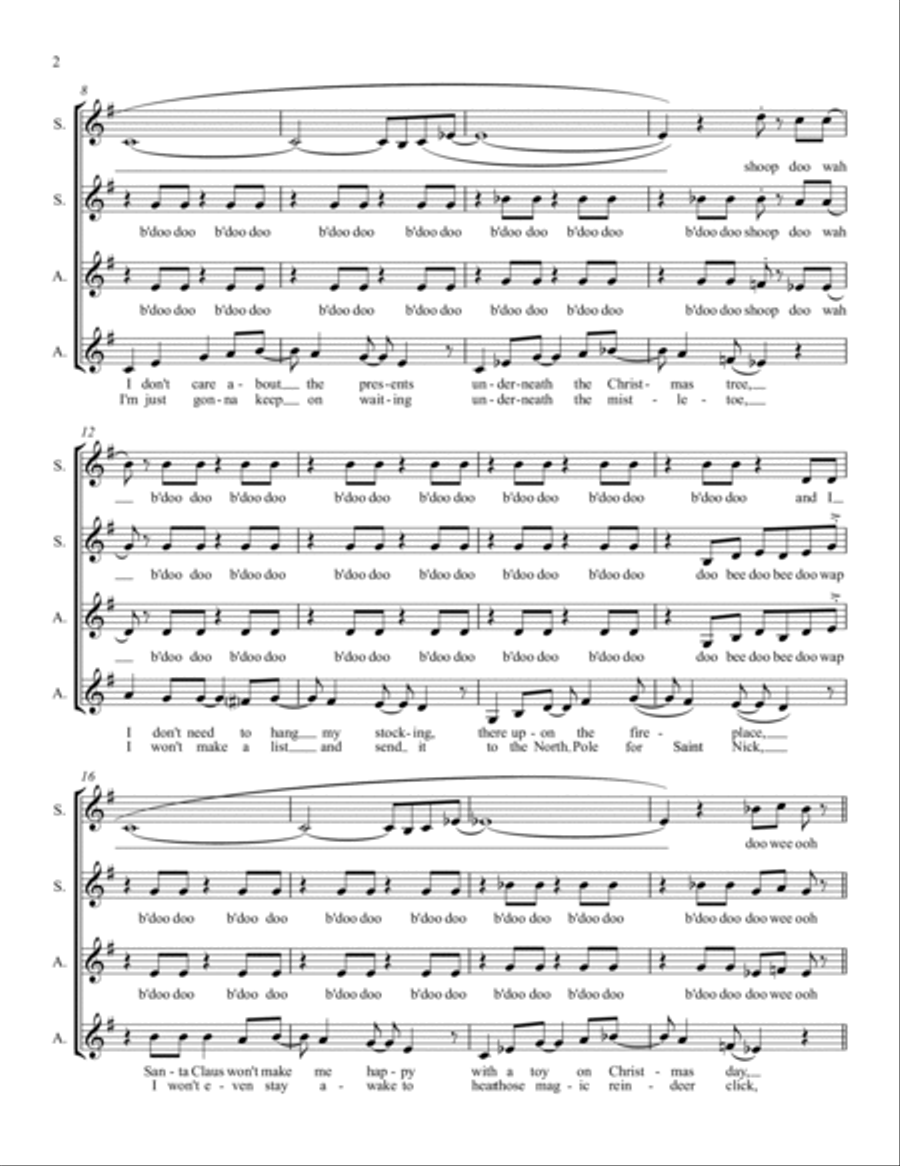 All I Want For Christmas Is You All I Want For Christmas Is You SSAA scores gallery preview page 3