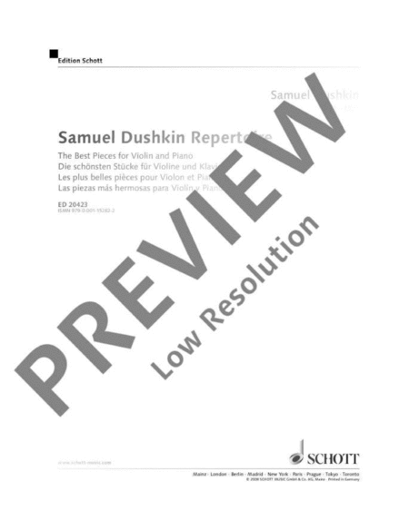 Samuel Dushkin Repertoire