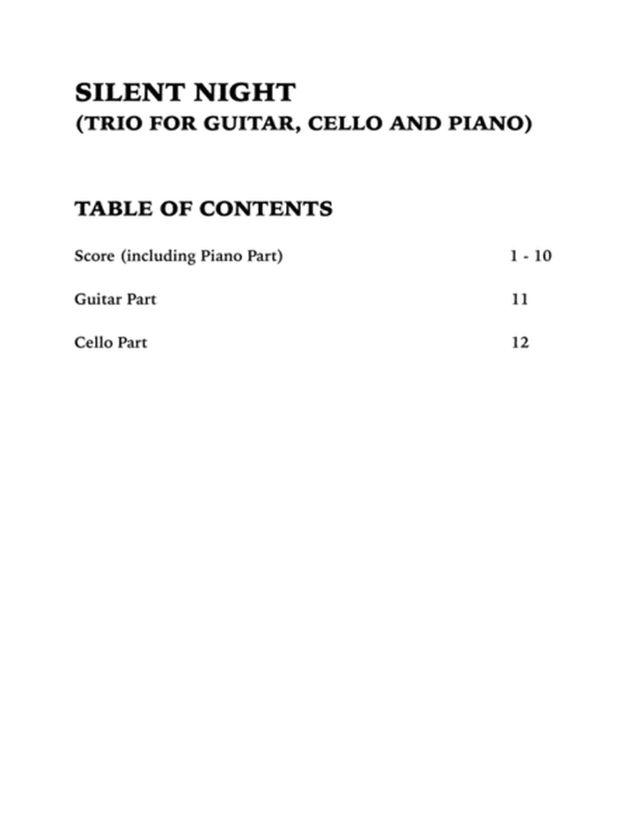 Silent Night (Trio for Guitar, Cello and Piano) image number null