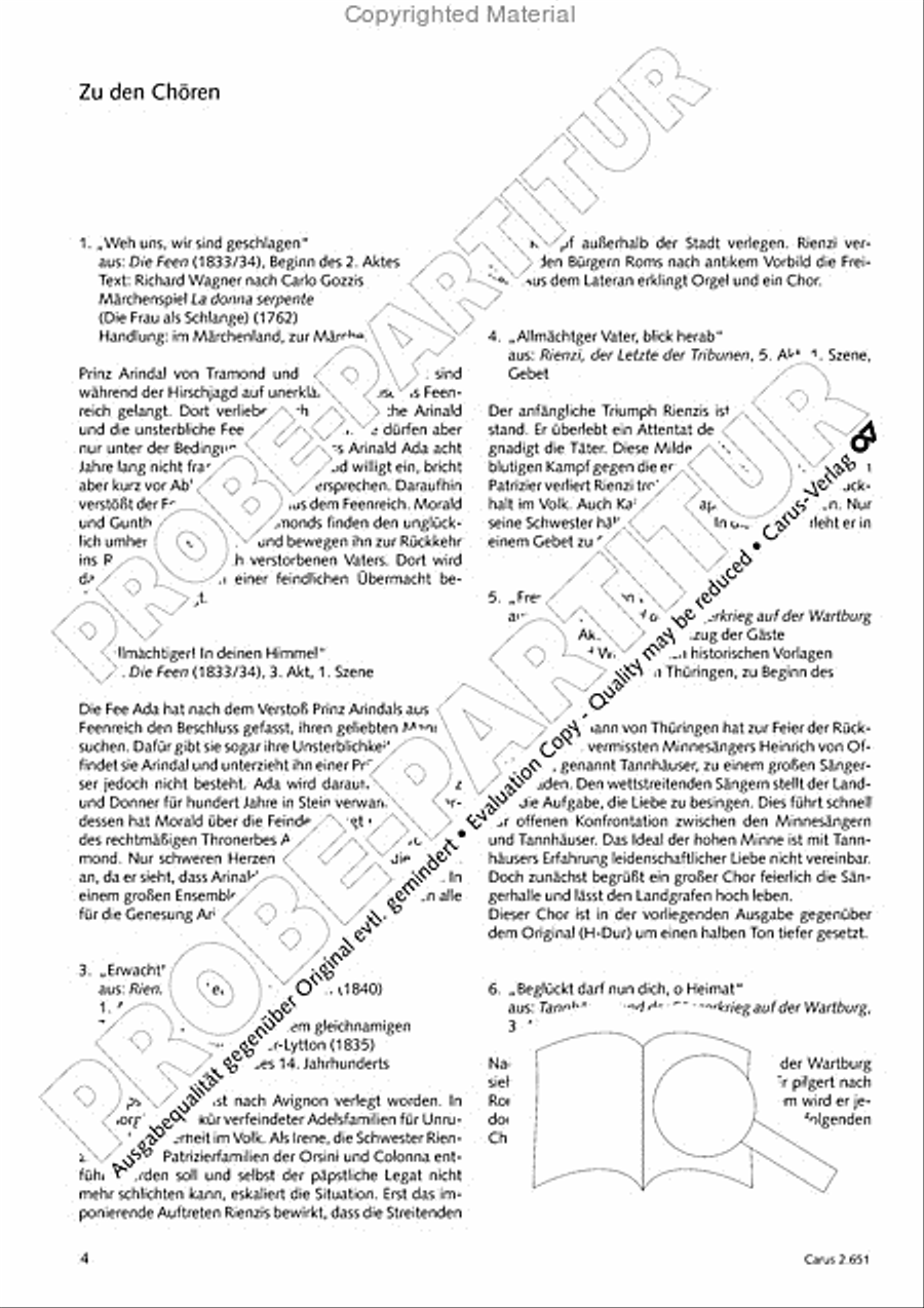 Choral collection Great Opera Choruses - Richard Wagner (choir & piano) Choir scores gallery preview page 5