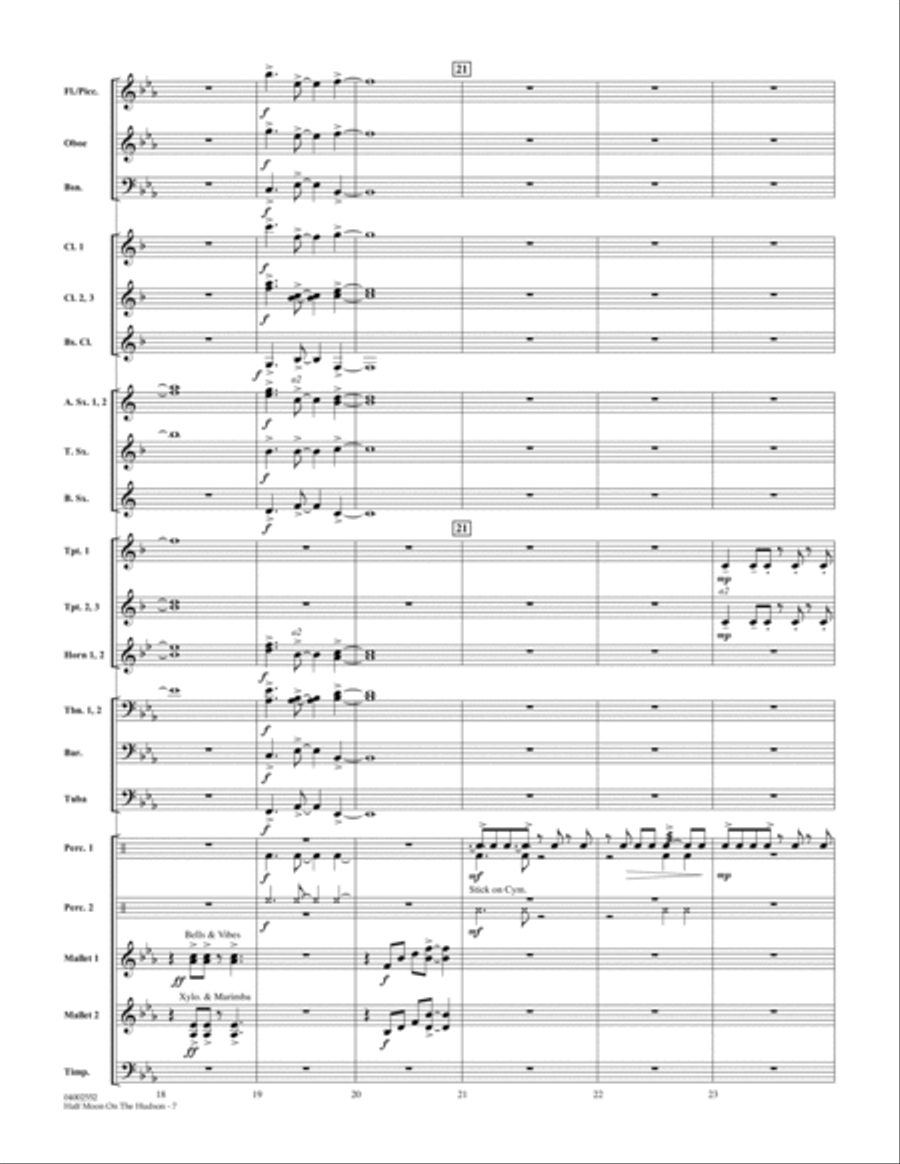 Half Moon On The Hudson - Full Score Score scores gallery preview page 6