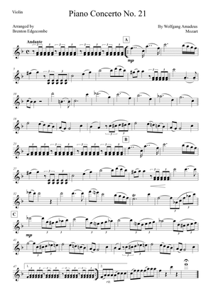Andante from Piano Concerto No 21