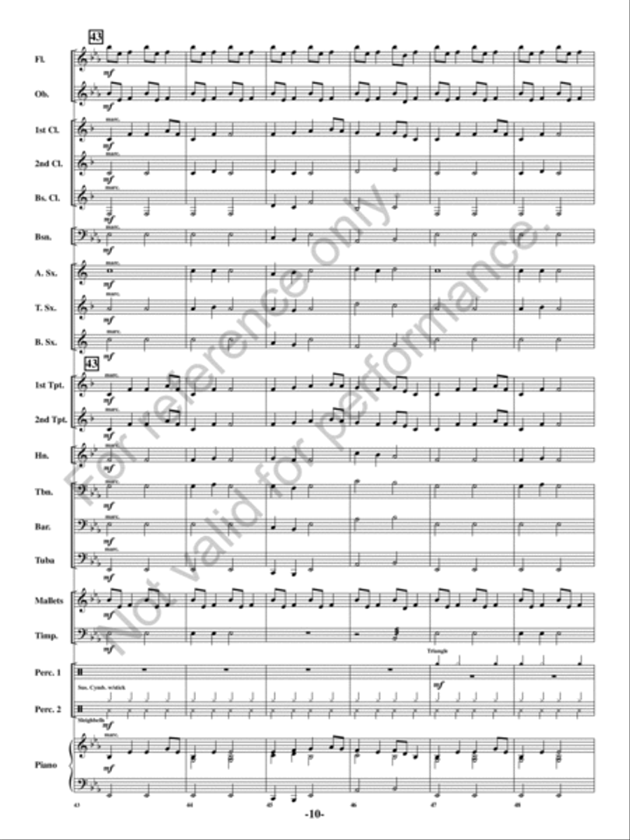 Chanson de Noel Chanson de Noel Concert Band scores gallery preview page 9