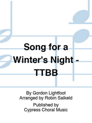 Song for a Winter's Night - TTBB