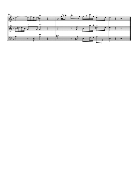 Trio sonata TWV 42:h4 (Essercizii musici, trio no.6) (arrangement for 3 recorders)