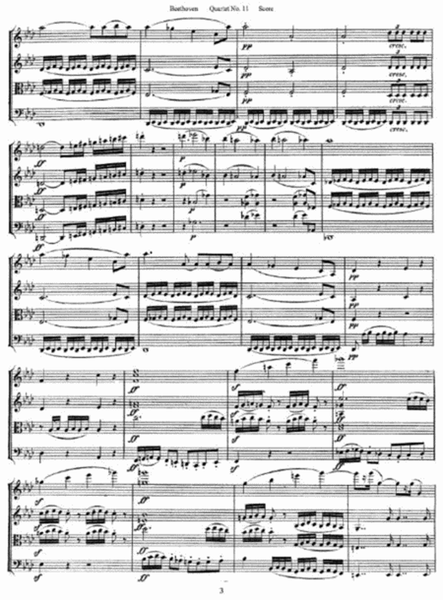 L. v. Beethoven - Quartet No. 11 in F Minor Op. 95