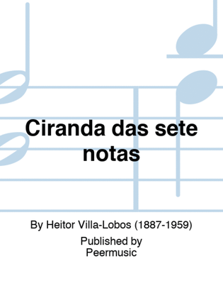 Book cover for Ciranda das sete notas