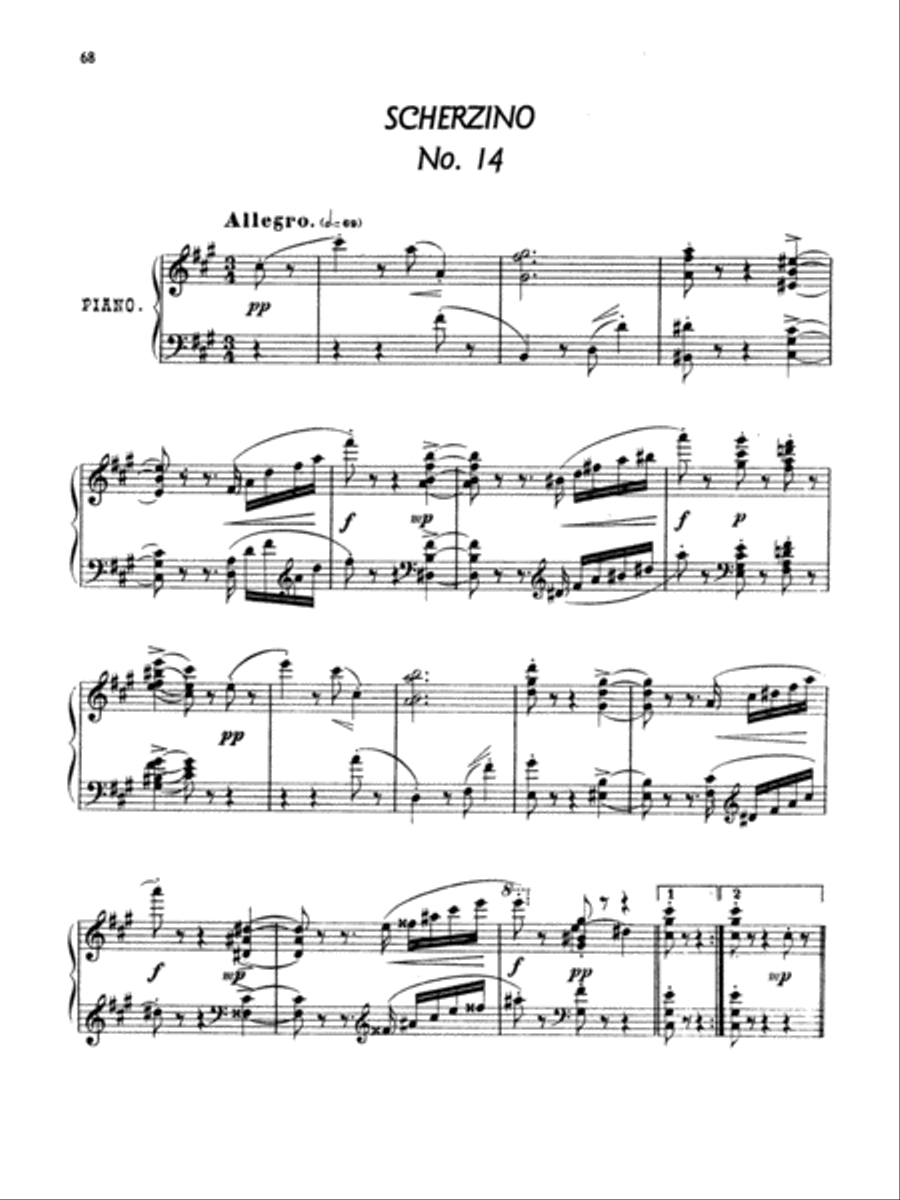 Arensky: Twenty-four Morceau Characteristiques, Op. 36 Piano Solo scores gallery preview page 1