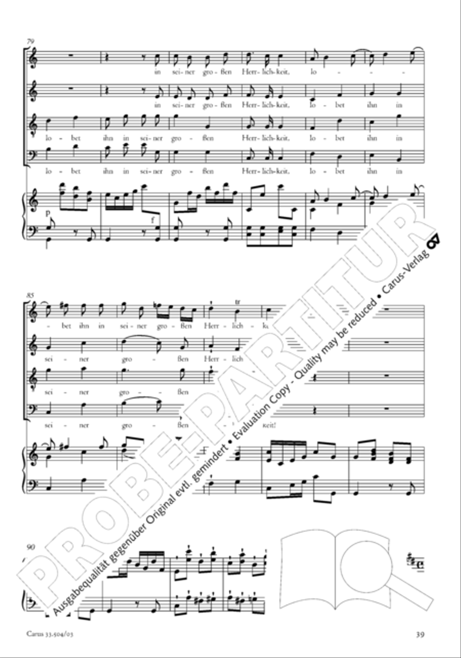 Dank-Hymne der Freundschaft 4-Part scores gallery preview page 40