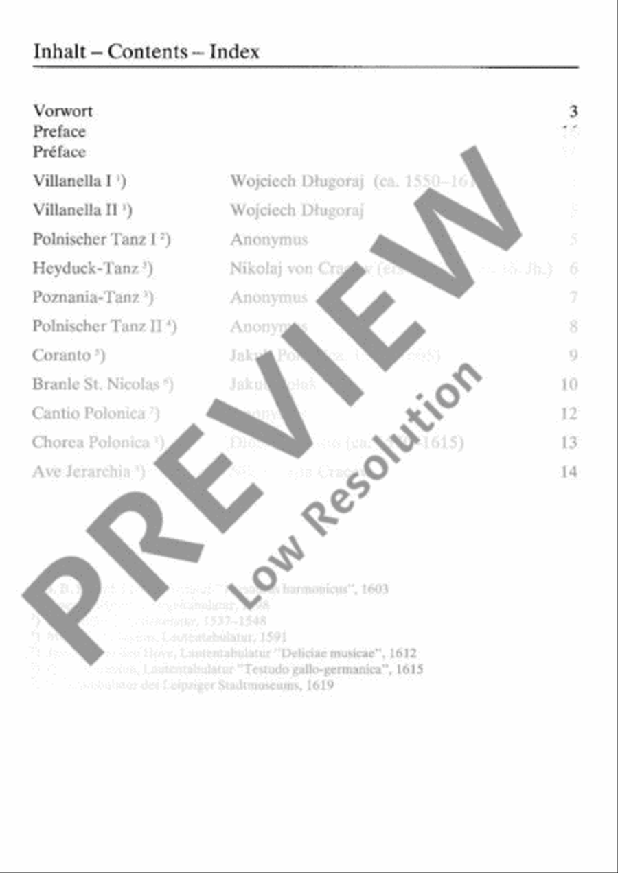 Polish Renaissance Music Polish Renaissance Music Accordion scores gallery preview page 3