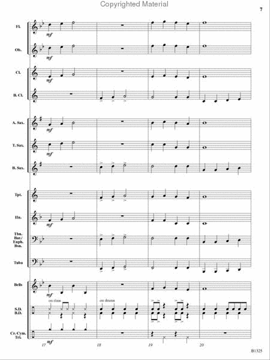 Synergy March Concert Band scores gallery preview page 6