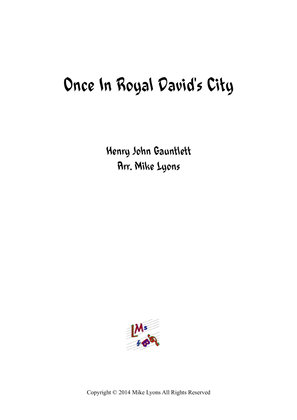 Once In Royal David's City (Brass band)