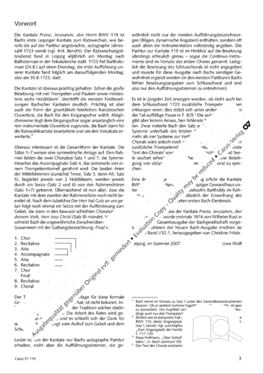 Praise the Lord, O Jerusalem (Preise, Jerusalem, den Herrn) 4-Part scores gallery preview page 4