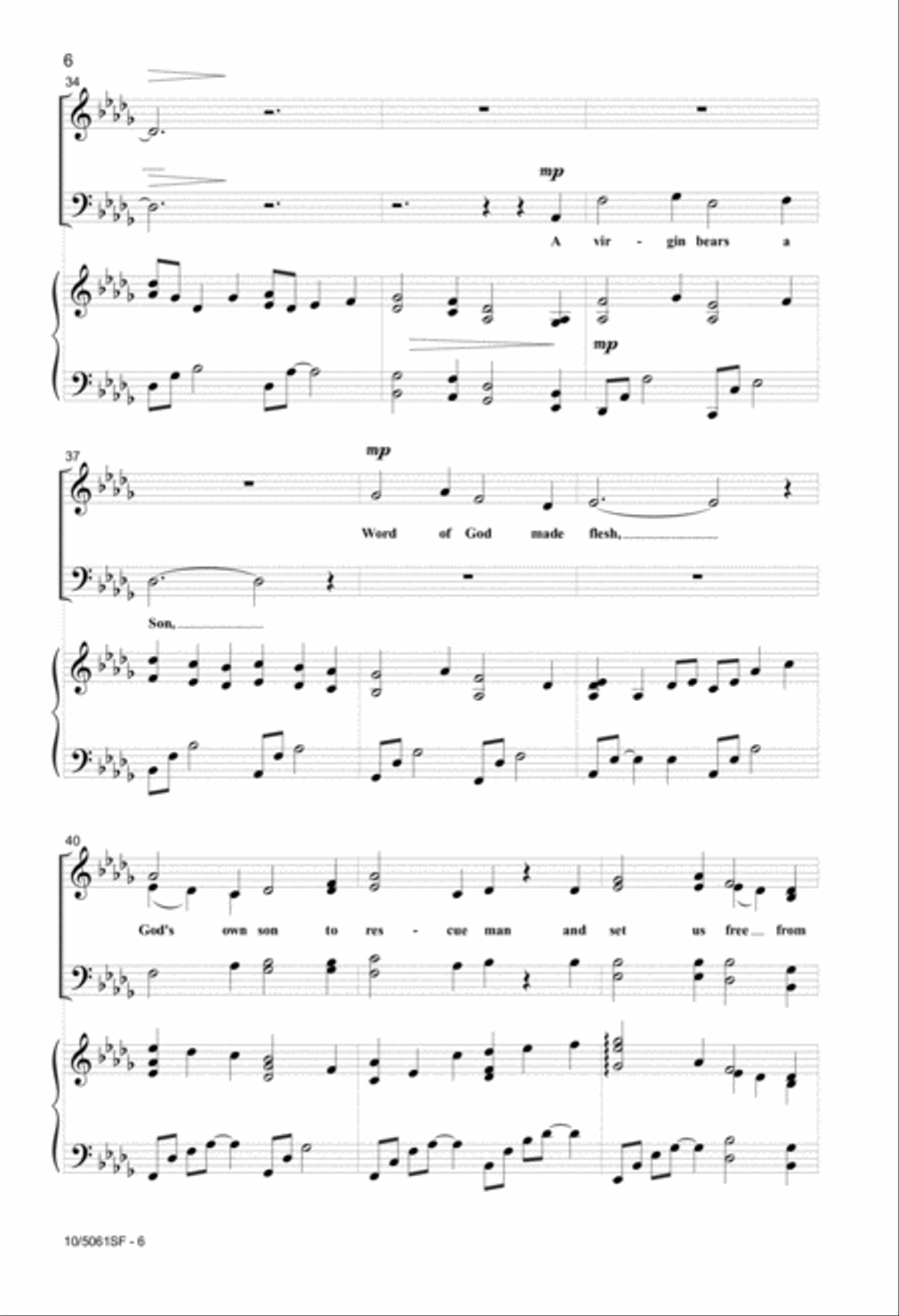 O Come to My Heart O Come to My Heart 4-Part scores gallery preview page 6