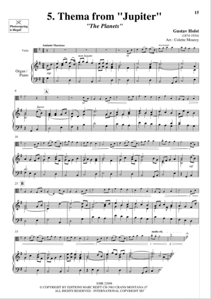 20 Greatest Meditations Piano Accompaniment scores gallery preview page 7