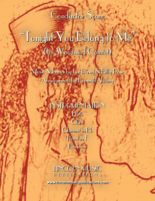 Book cover for Tonight You Belong to Me (for Woodwind Quintet)