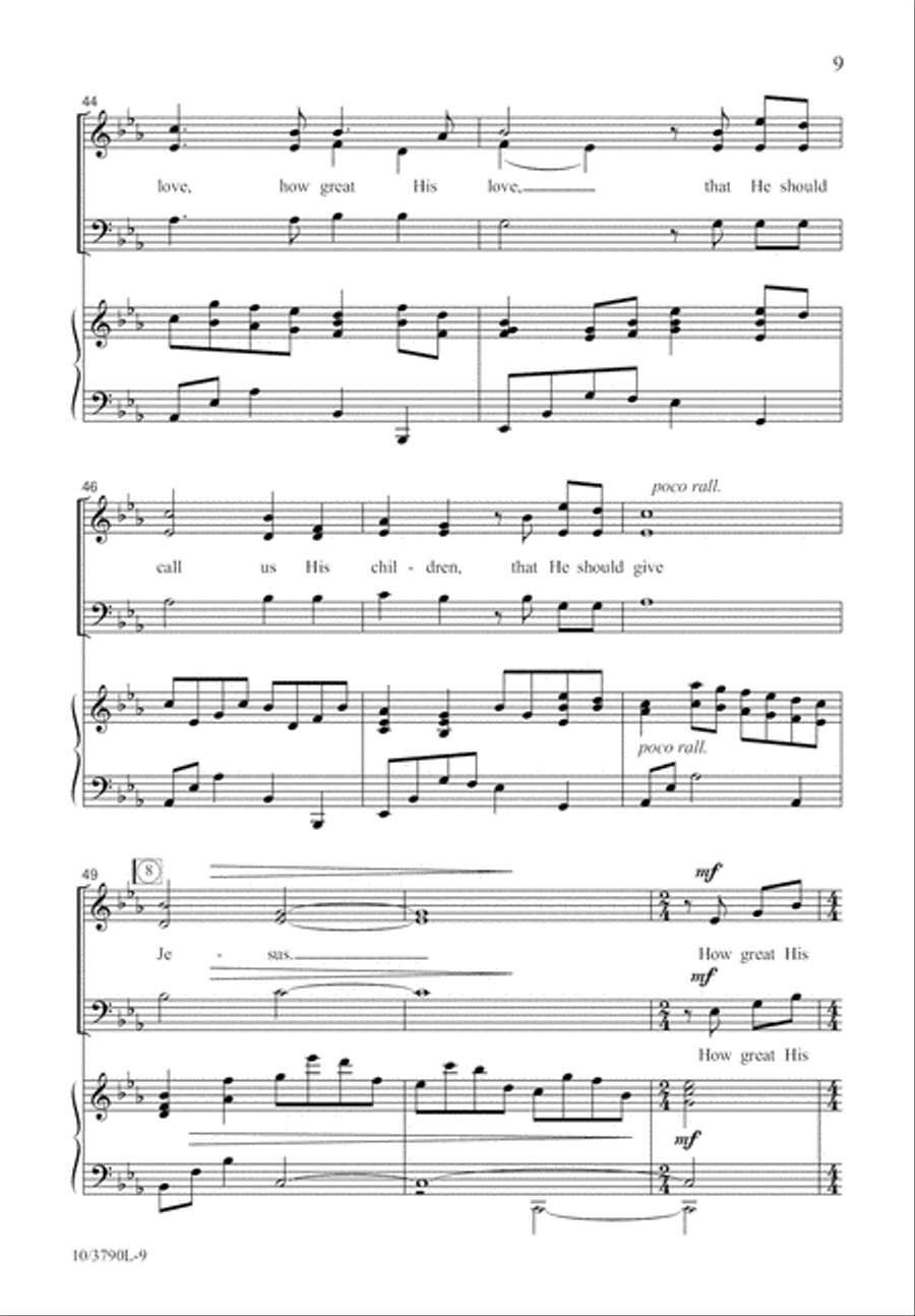 How Great His Love 3-Part scores gallery preview page 10