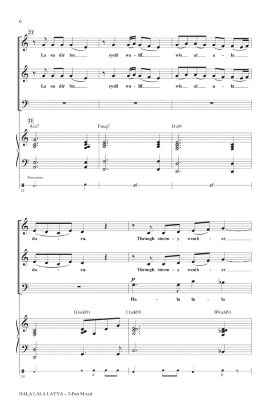 Hala Lala Layya Hala Lala Layya 3-Part scores gallery preview page 4