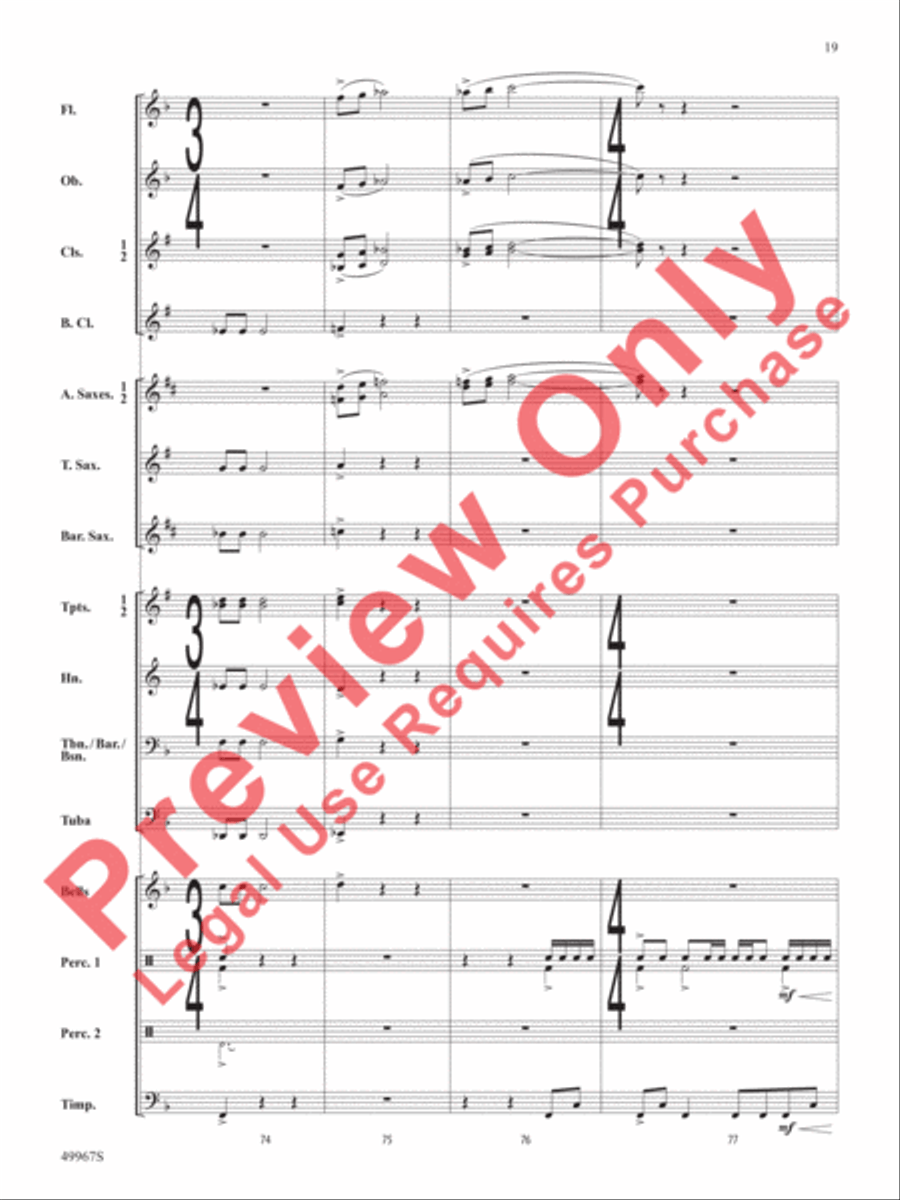 Once Upon a Time Signature Concert Band scores gallery preview page 20