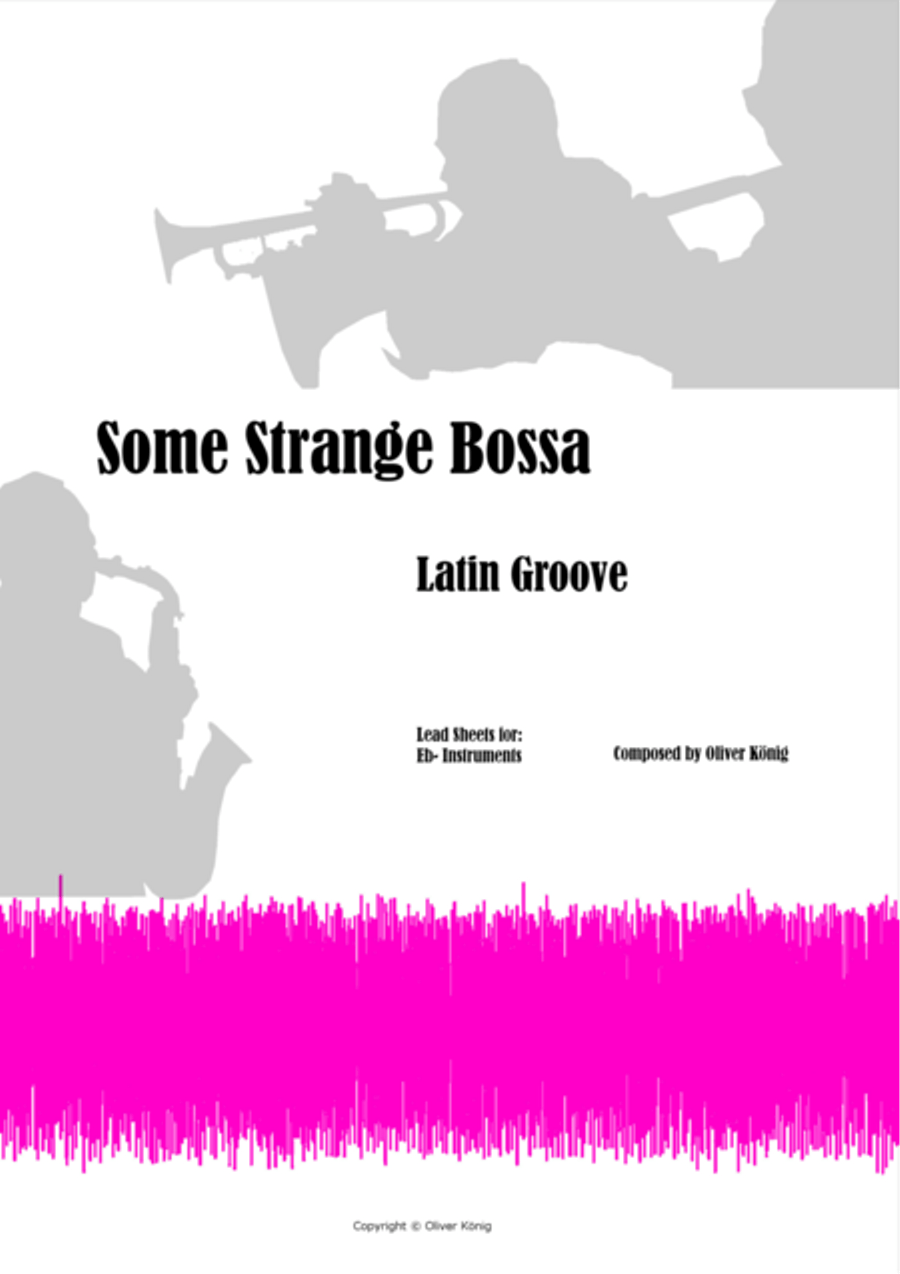 Some Strange Bossa for Minneapolis, Leadsheet for Eb-Instruments Marching Band scores gallery preview page 1