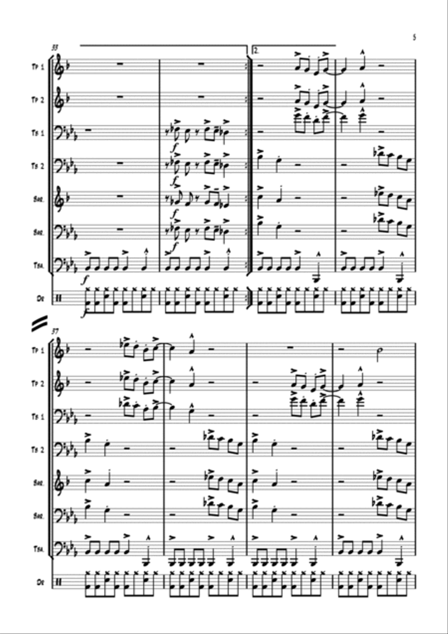 Gimme Some Lovin' Euphonium scores gallery preview page 6