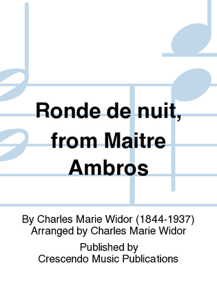 Ronde de nuit, from Maitre Ambros