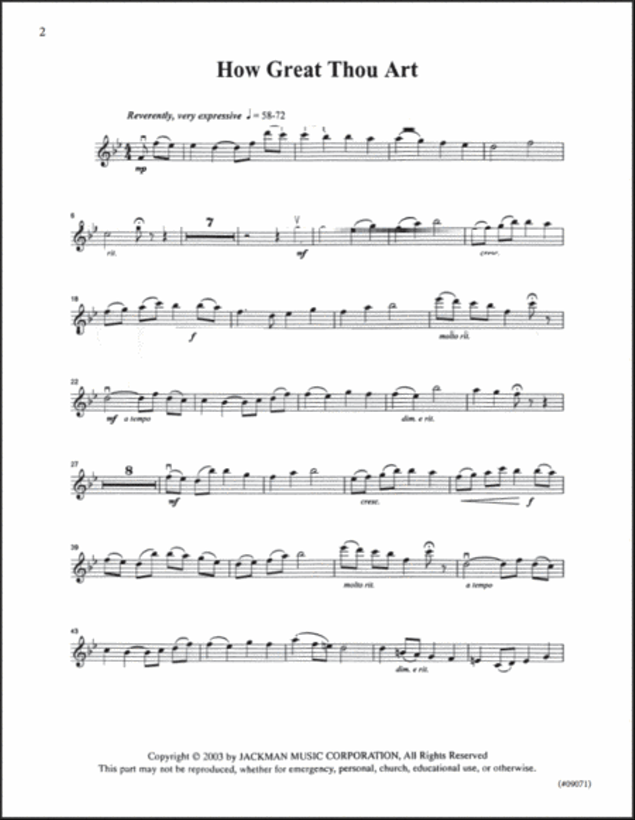 Hymnplicity Ward Choir - Book 4 Violin Parts 4-Part scores gallery preview page 2
