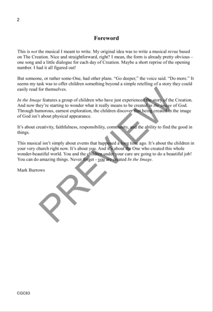 In the Image - Demo Recording Unison Choir scores gallery preview page 3