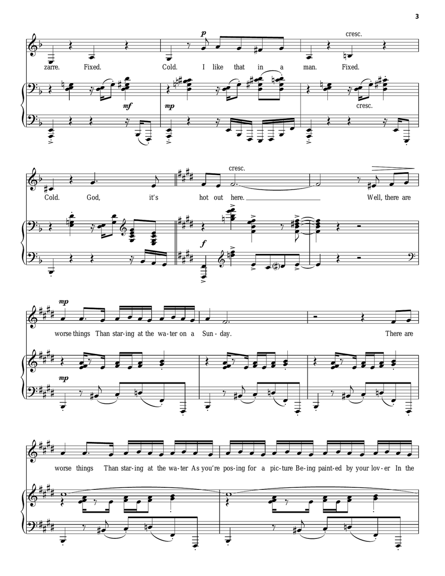 Sunday In The Park With George Piano, Vocal scores gallery preview page 3