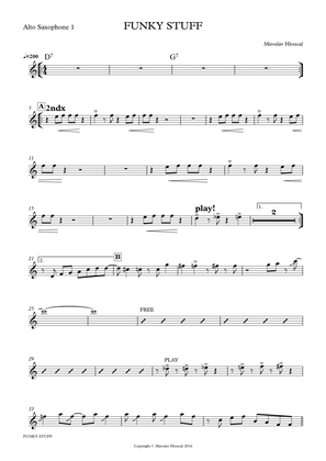 FUNKY STUFF / 5 Horns version+ rhythm section - Score Only