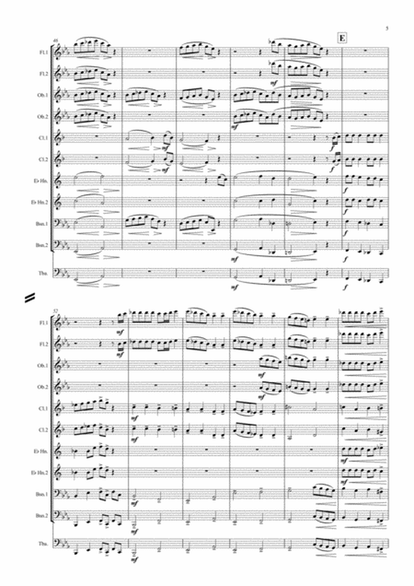 Divertimento No.1 in Eb major “Eine Kleine Tyne Musik”- symphonic wind image number null