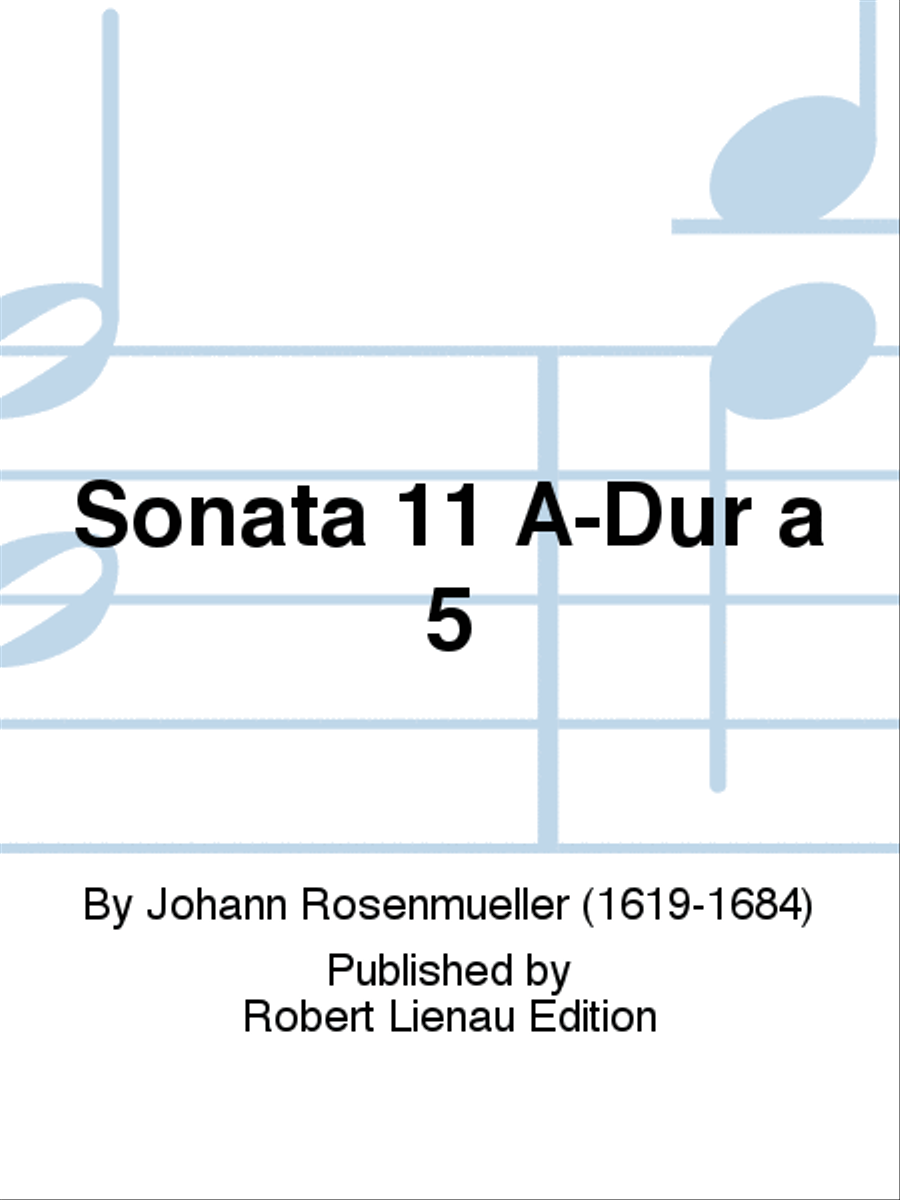 Sonata 11 A-Dur a 5 Sonata 11 A-Dur a 5 Part scores gallery preview page 1
