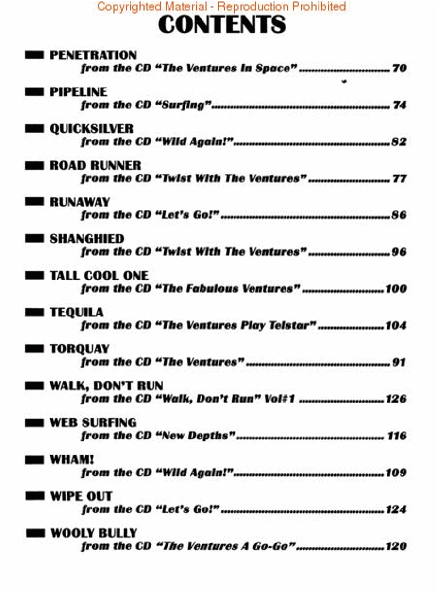 The Ventures – Pipeline Electric Guitar scores gallery preview page 3