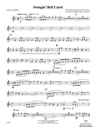 Swingin' Bell Carol: 1st B-flat Clarinet
