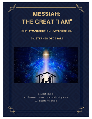 Book cover for Messiah: The Great "I Am" (Christmas Section) (SATB version)