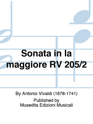 Sonata in la maggiore RV 205/2