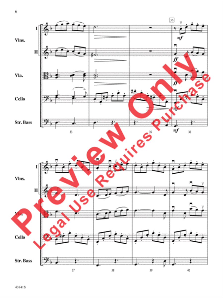 Scherzo for String Orchestra String Orchestra scores gallery preview page 7