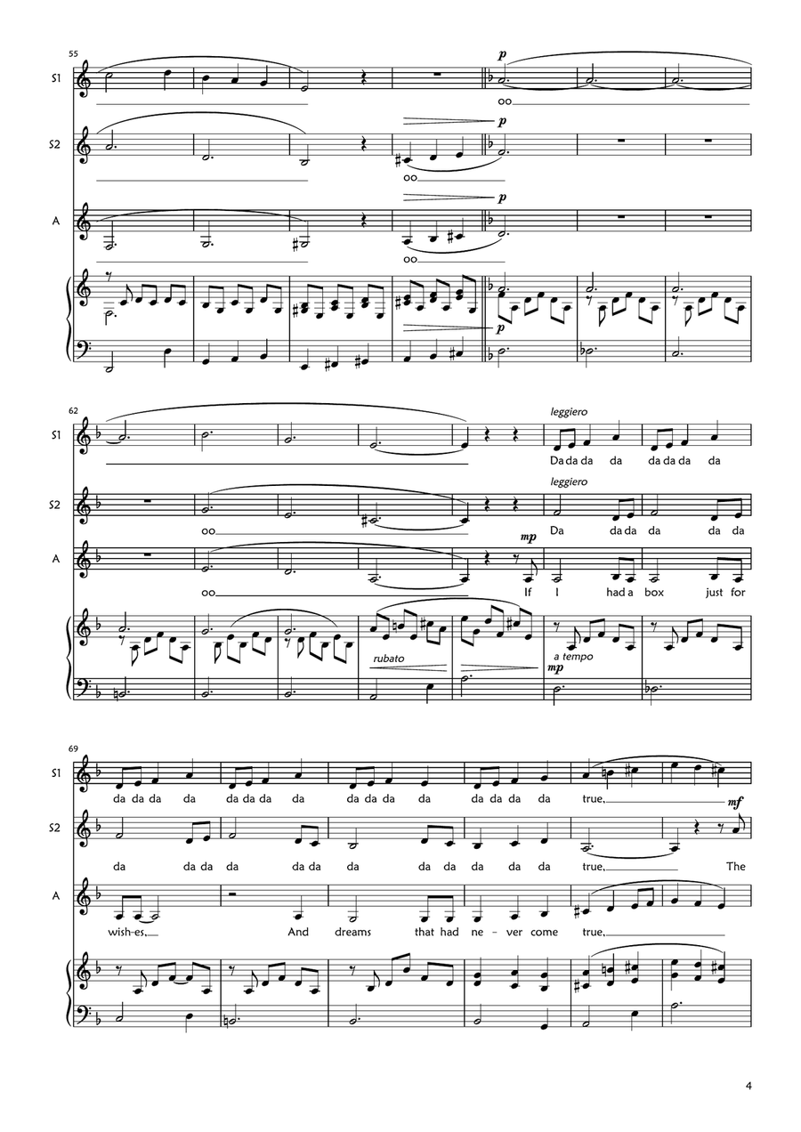 Time In A Bottle SSA scores gallery preview page 4