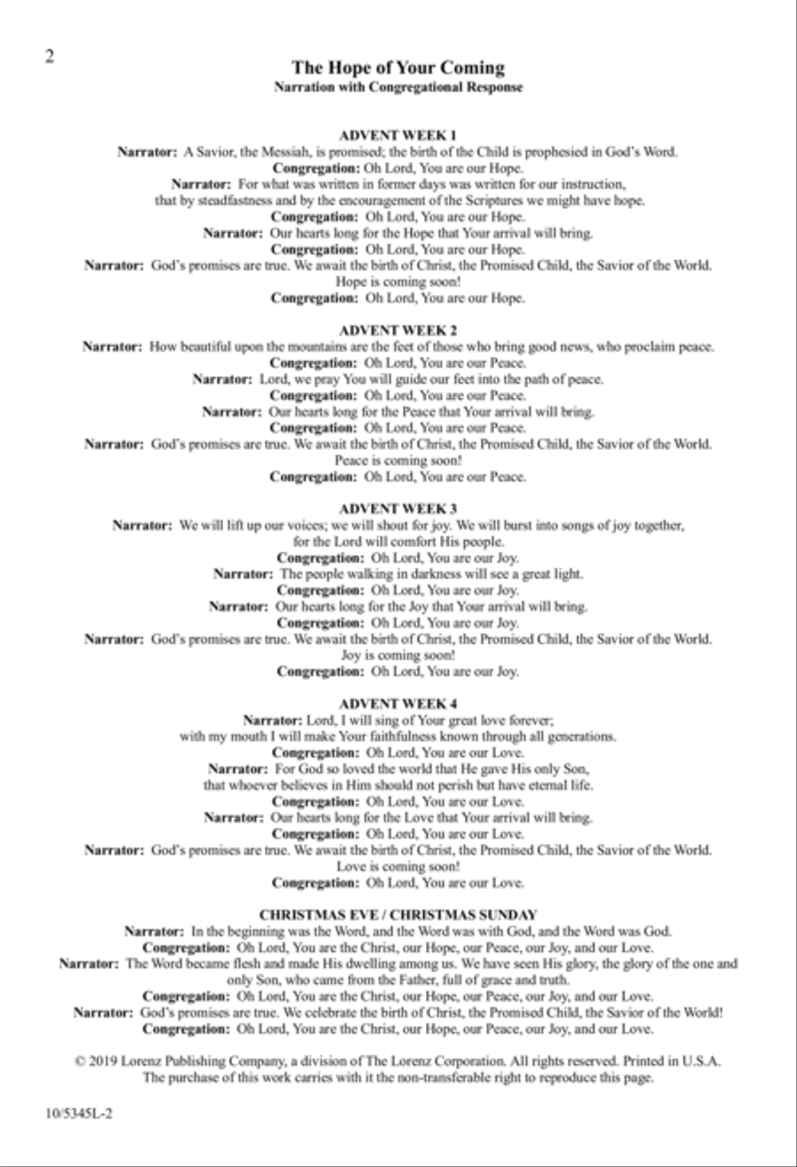 The Hope of Your Coming The Hope of Your Coming 2-Part scores gallery preview page 2