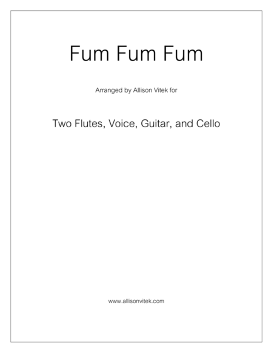 Fum Fum Fum Small Ensemble scores gallery preview page 1
