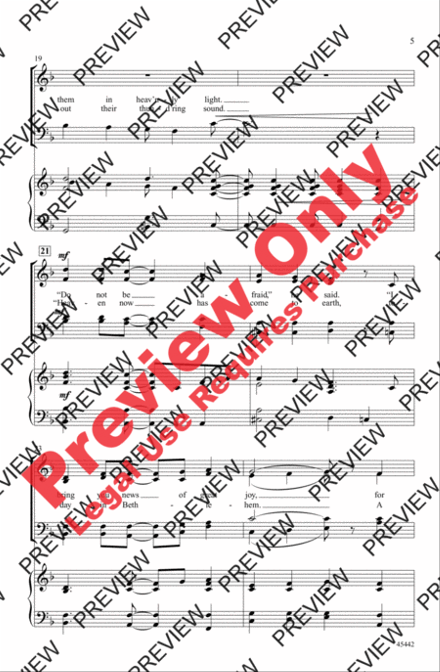 Sing with the Angels 4-Part scores gallery preview page 5