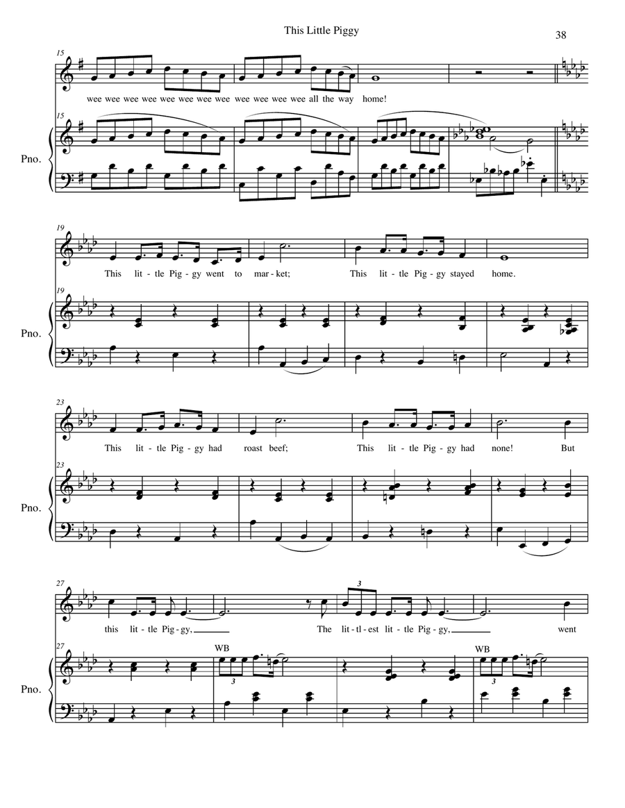This Little Piggy This Little Piggy Piano, Vocal scores gallery preview page 2