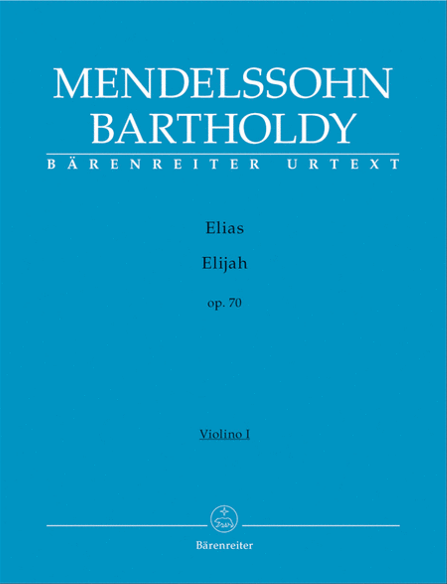 Book cover for Elijah, op. 70