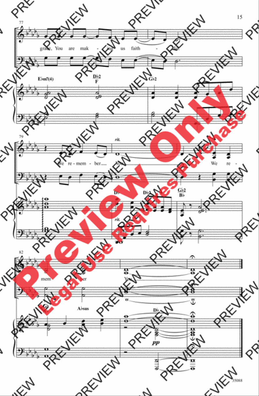 Remembrance Remembrance 4-Part scores gallery preview page 14