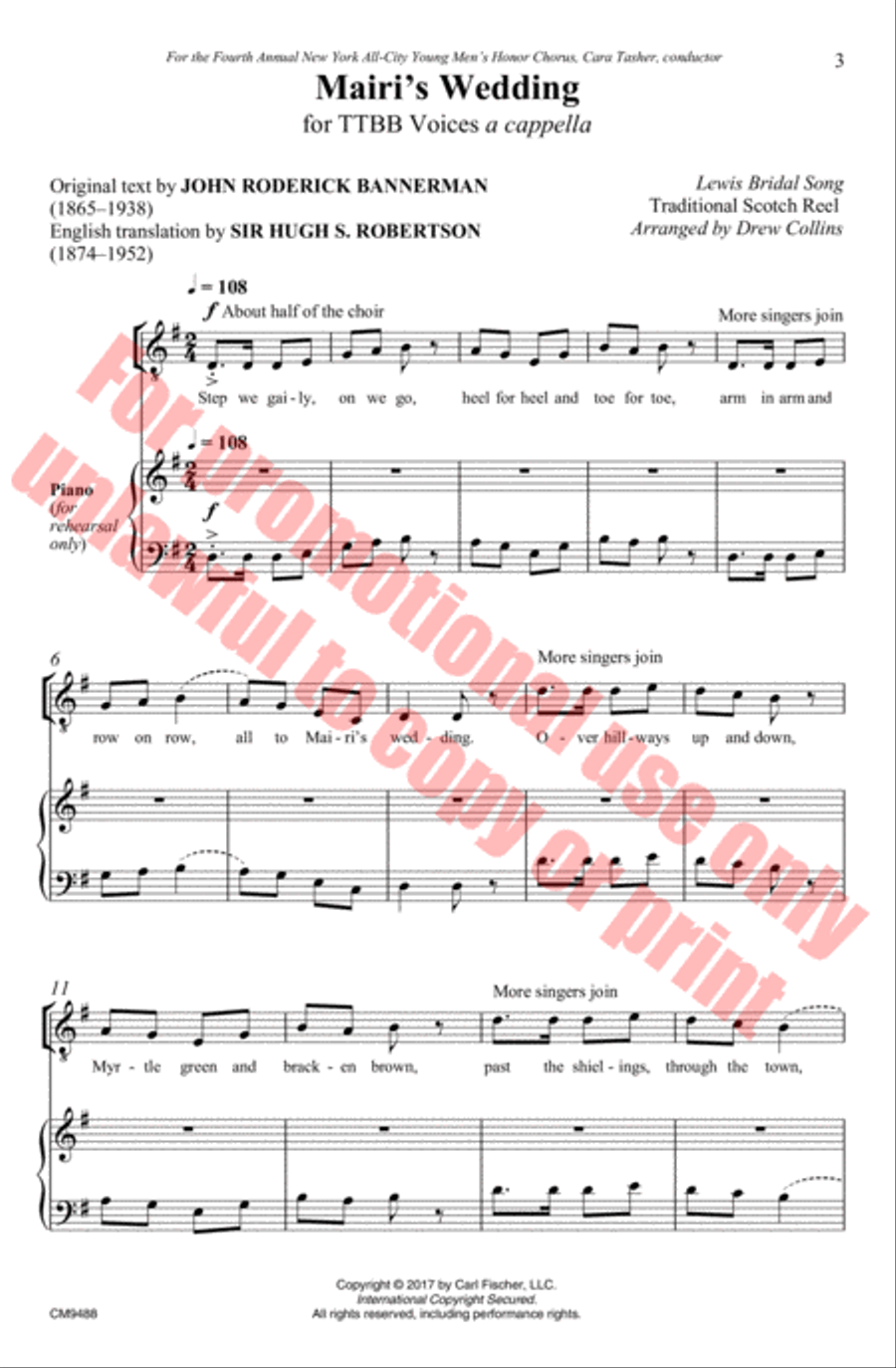 Mairi's Wedding Mairi's Wedding TTBB scores gallery preview page 4