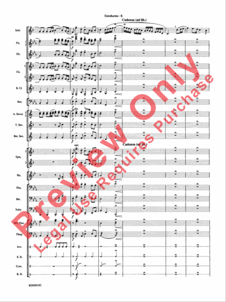 Christmas Concerto Concert Band scores gallery preview page 8