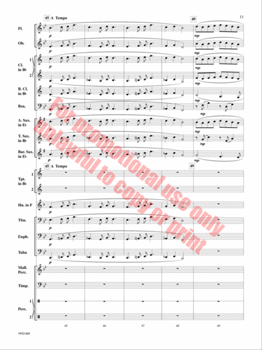 Suo Gan Suo Gan Concert Band scores gallery preview page 12